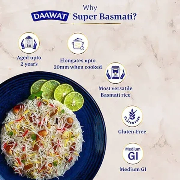 Daawat Super Basmati Rice: 5 kgs - 5kg