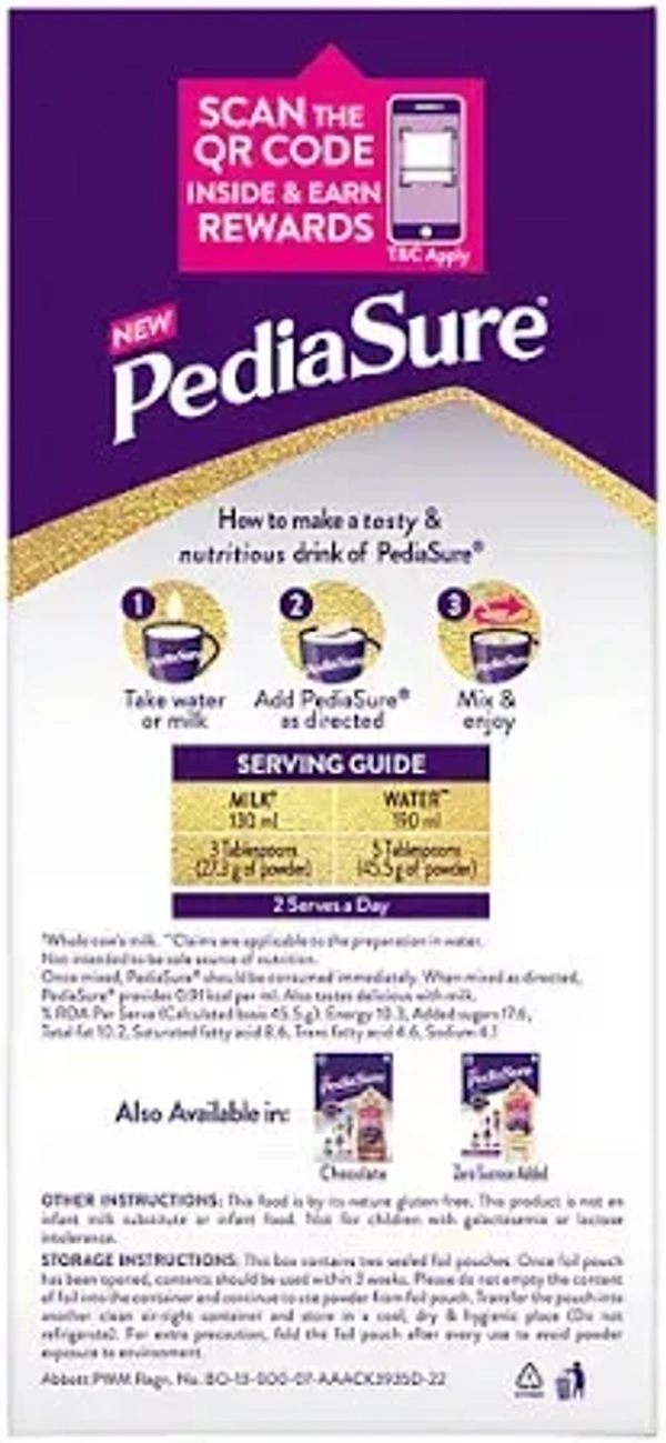 Pediasure Vanilla Flavour: 950 g - 950G