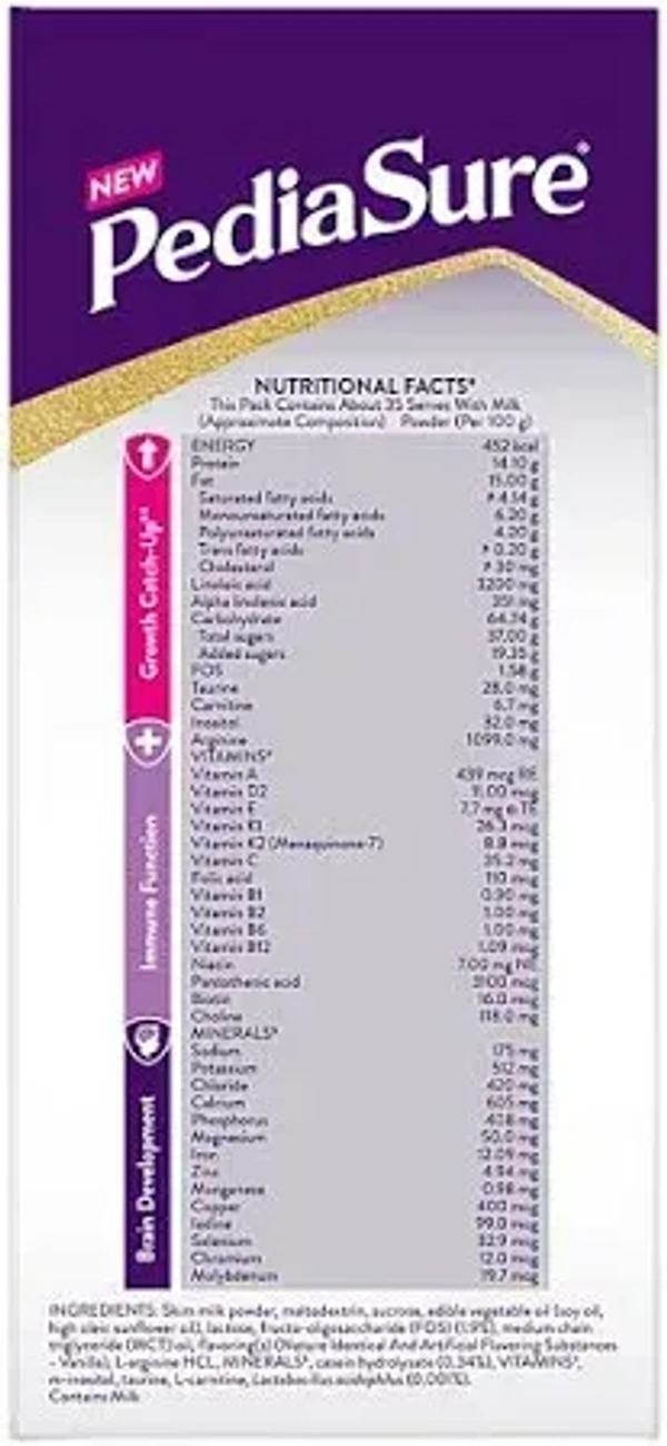 Pediasure Vanilla Flavour: 950 g - 950G