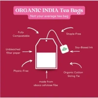 Organic India Tulsi Green Tea - Classic: 25 Tea-Bags - 25 Tea-Bags