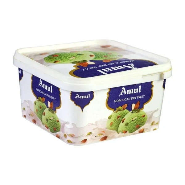 Amul Ice Cream Tub - Moroccan Dry Fruit: 1 L - 1l