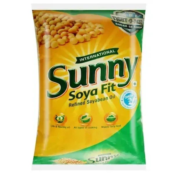 Sunny Soya Fit Refined Soyabean Oil Pouch: 860 g - 860G