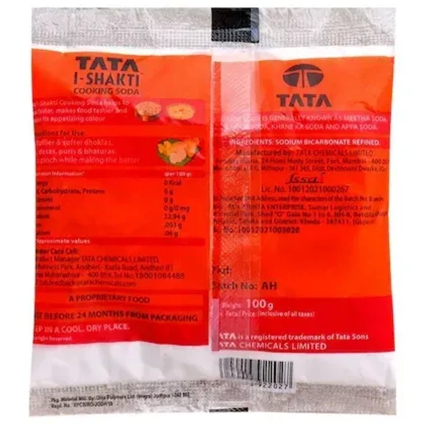 Tata I-Shakti Cooking Soda: 100 g - 100g