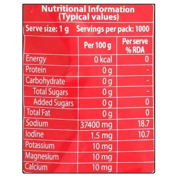  Tata Tata Rock Salt: 1 kg - 1 kg