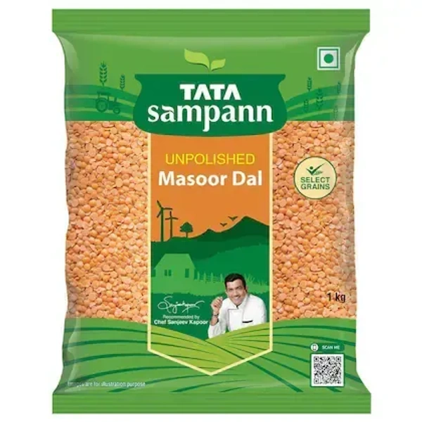 Tata Sampann Masoor Dal: 1 kg - 1kg