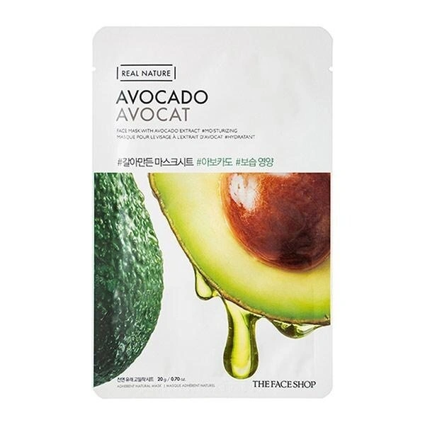 The Face Shop Real Nature Avocado Sheet Mask: 20 g - 20g
