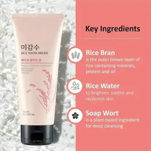 The Face Shop The Face Shop Rice Water Bright Foaming Cleanser: 150 Ml - 150ml