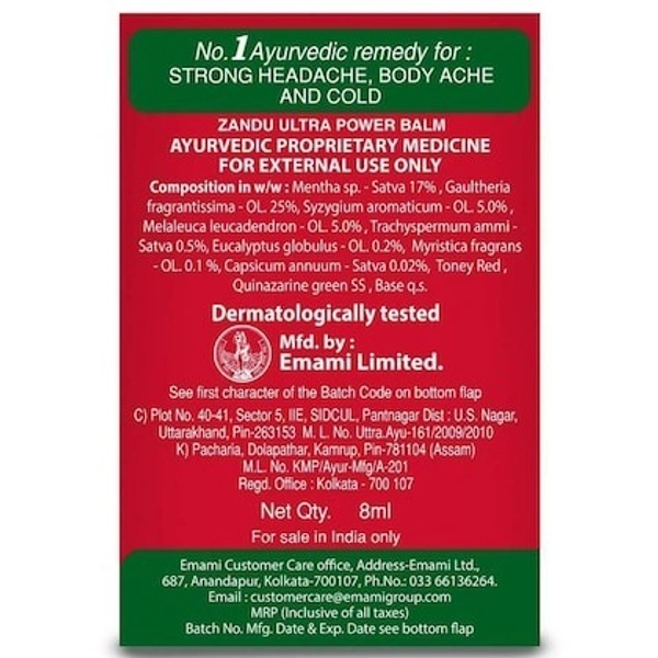  Zandu Zandu Ultra Power Balm: 25 ml - 25ml