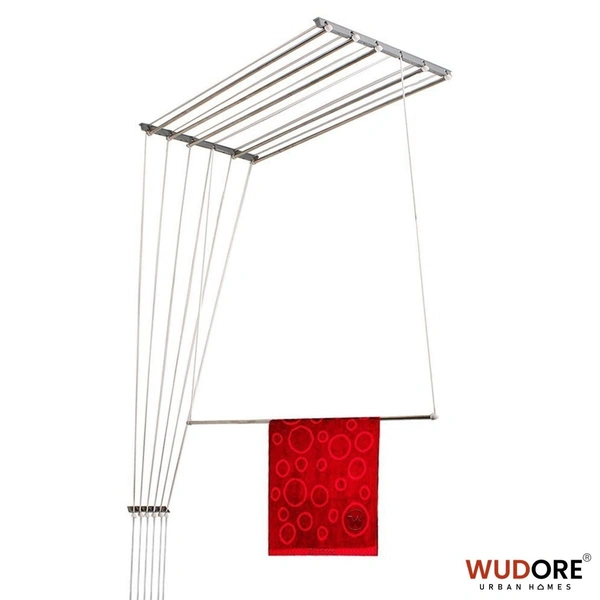 Wudore Cloth Drying Hanger in 6 lines I Economy - 4 Feet