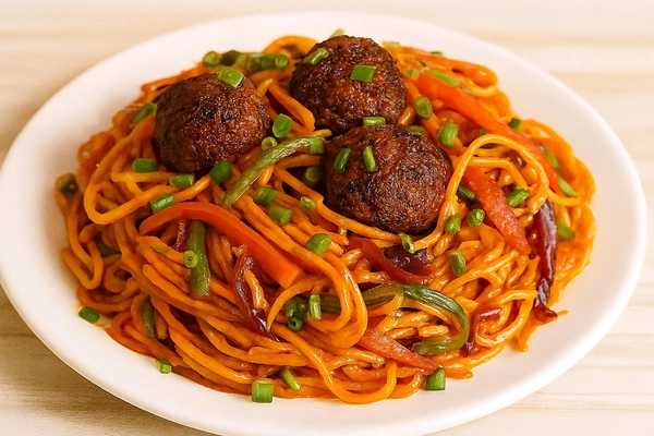 Veg Manchurian Noodles 