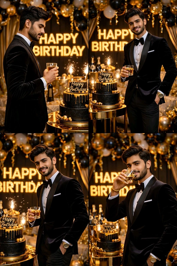 Birthday Celebration – Golden Moments - Basic