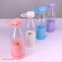 Portable Mini Blender Bottle β USB Rechargeable for Juice, Smoothies, Milkshakes & More - White, Free Size