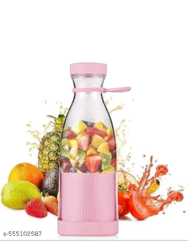 Portable Mini Blender Bottle β USB Rechargeable for Juice, Smoothies, Milkshakes & More - White, Free Size