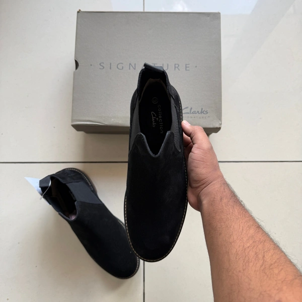 GENUINE LEATHER CHELSEA BLACK - UK 8