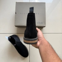 GENUINE LEATHER CHELSEA BLACK - UK 8