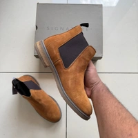 GENUINE LEATHER CHELSEA TAN - UK 10