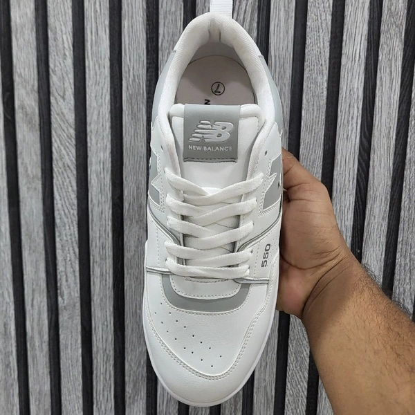 NB 550 WHITE GREY - UK 8