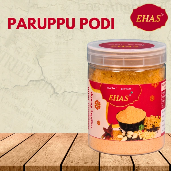 EHAS Paruppu Podi - 250g | Traditional South Indian Lentil Powder | Gluten-Free, No Preservatives | Rich in Protein & Fiber | Perfect with Rice, Ghee, or Gingelly Oil |