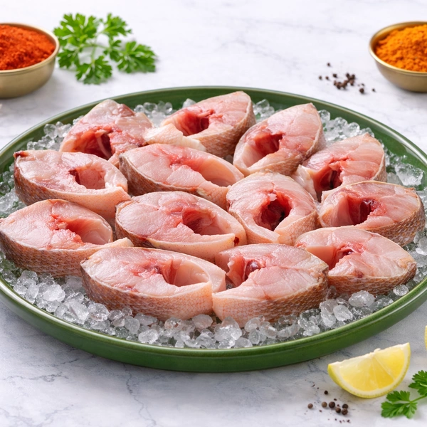 Yellow Snapper|النهاش ذو الذيل الأصفر - 500g, Curry Cut