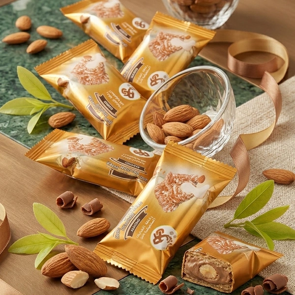 Wafer - Almond|رقاقة الشوكولاتة البلجيكية باللوز