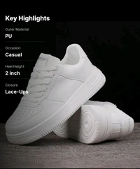 Labbin
Casual Sneakers White Outdoor Shoes For Boys And Men Sneakers For Men - White, 7