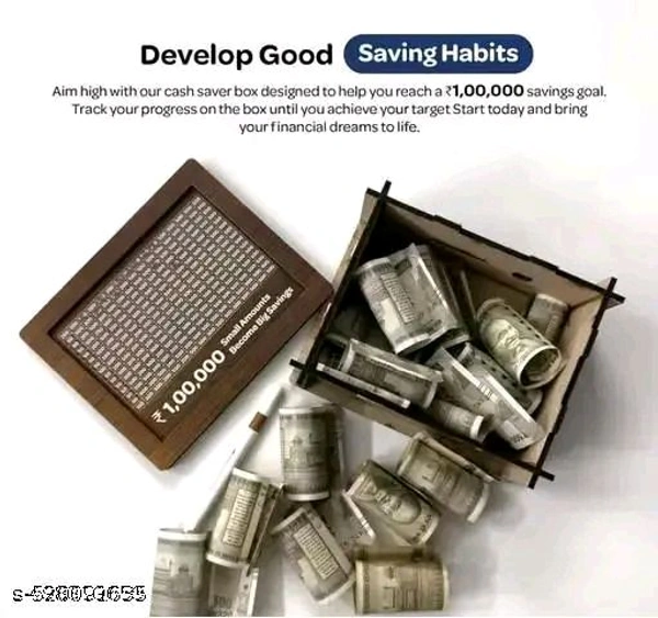 Kishucraft Designer Money Saving Piggy Bank (Gullak_02) (17 cm X 24 cm, Brown)