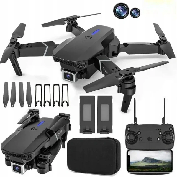 RECTITUDE Ultimate Aerial Adventure: E88 with 4K Camera and Advanced Features Drone