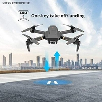 Plenus Foldable GPS FPV Drone with 1080P HD 4k Camera Live Video for Beginners, RC Quadcopter with GPS Return Home, Follow, Gesture Control, Auto Hover & 5G Wifi Transmission Black - Black