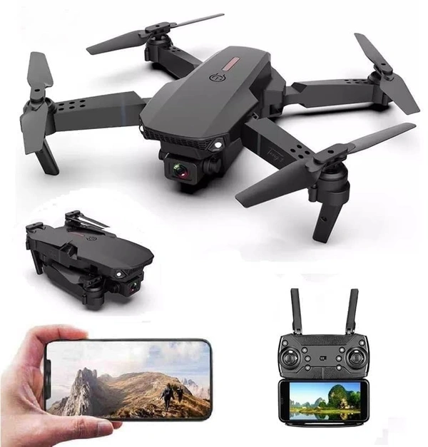 Plenus Foldable GPS FPV Drone with 1080P HD 4k Camera Live Video for Beginners, RC Quadcopter with GPS Return Home, Follow, Gesture Control, Auto Hover & 5G Wifi Transmission Black - Black