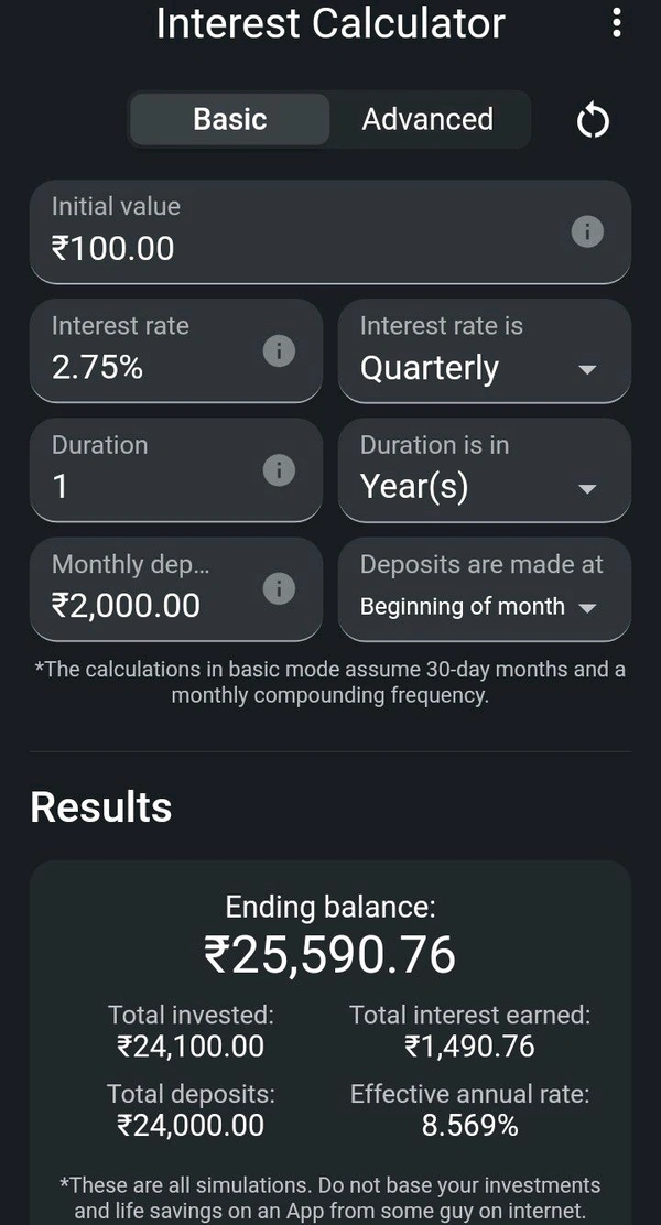 RECURRING DOPOSIT - BI MONTHLY(மாதம் இருமுறை வைப்புத் தொகை) - ₹1000