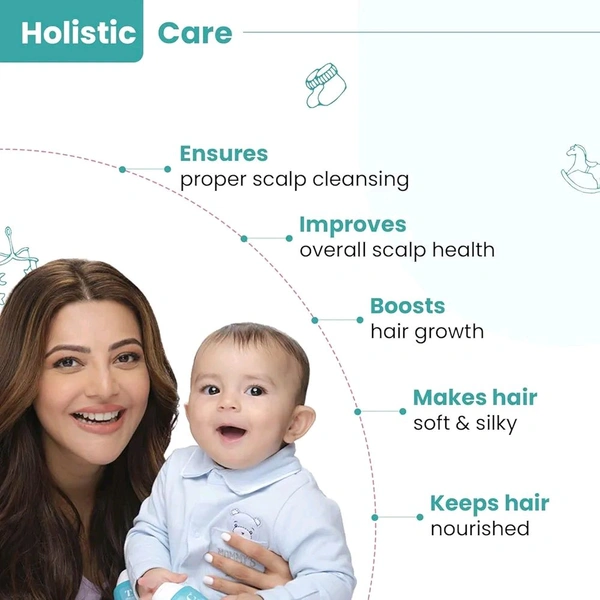 T.A.C the Ayurveda TAC - The Ayurveda Co. Dashapushpadi Ayurvedic Baby Shampoo For Hair Wash, Anti-fungal, Hair Growth with 100% Natural Ingredients, All Hair Types, 200ml