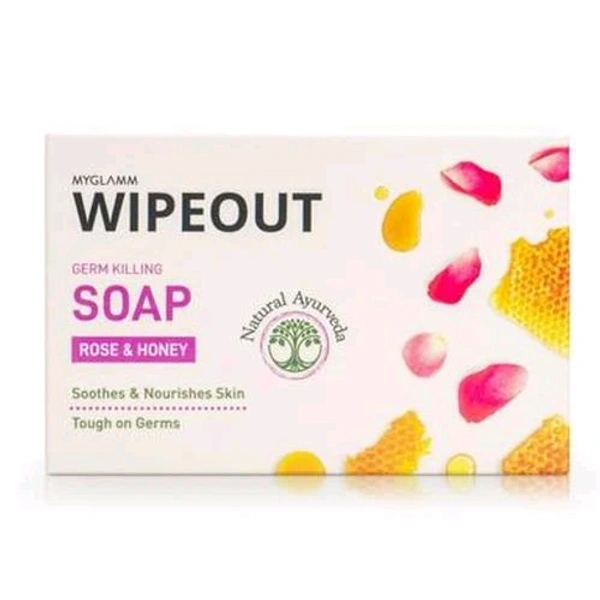 MYGLAMM WIPEOUT MyGlamm Wipeout Germ Killing Soap-Rose & Honey-75gm