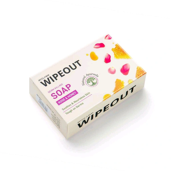 MYGLAMM WIPEOUT MyGlamm Wipeout Germ Killing Soap-Rose & Honey-75gm