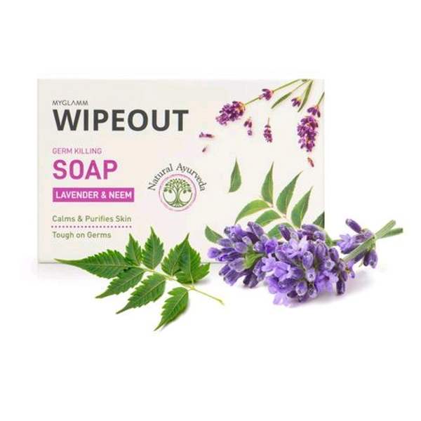 FREE HOME π DELIVERY π MyGlamm Wipeout Germ Killing Soap-Lavender & Neem-75gm