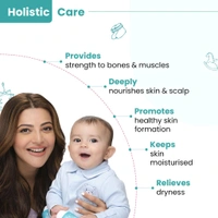 G RAMA Free Home 🏡 Delivery 🚚 TAC Dashapushpadi Ayurvedic Baby Massage Oil for Stronger Bones & Muscles, 100% Natural Ingredients, Non-Sticky, All Skin Types, 150ml