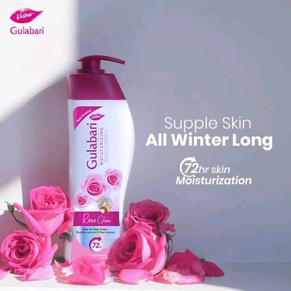50% OFF π΄ G RAMA Free Home π‘ Delivery π Dabur Gulabari Moisturizing Body Lotion - 200ml For Dry & Dull Skin, Made with 100% Organic Rose Oil, Dermatologically Tested and Paraben Free