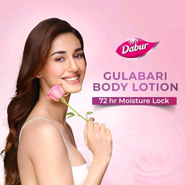 50% OFF π΄ G RAMA Free Home π‘ Delivery π Dabur Gulabari Moisturizing Body Lotion - 200ml For Dry & Dull Skin, Made with 100% Organic Rose Oil, Dermatologically Tested and Paraben Free
