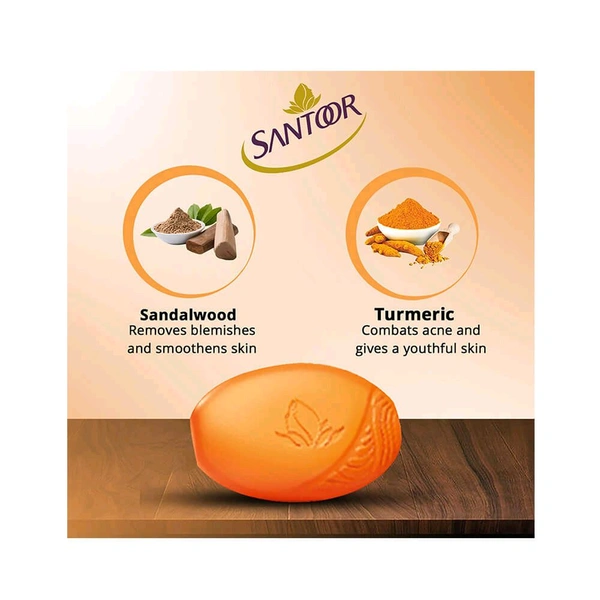 G RAMA Free Home π‘ Delivery π Godrej No.1 Sandal & Turmeric Bathing Soap, 150 g (Pack of 4)