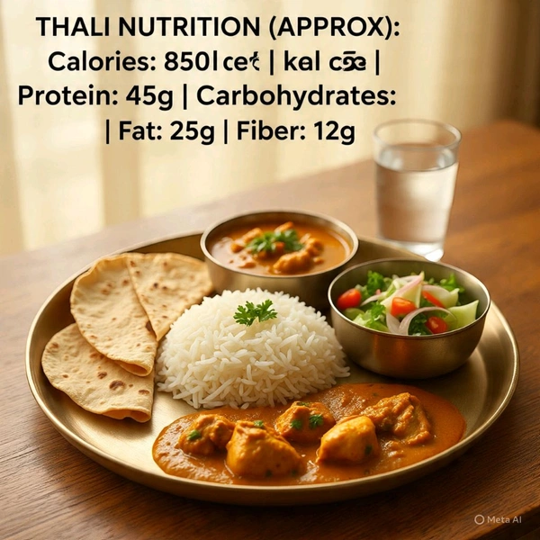 Free Home 🏠 Delivery 🚚 सपेसल चिकन 🐔 🍗 थाली | 4 रोटी |चावल |सलाद|