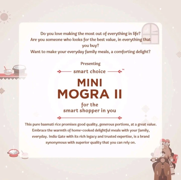 India Gate Basmati Rice
India Gate Mini Mogra II Aged Broken Grain Basmati Rice, 5 Kg pack
G RAMA Choice