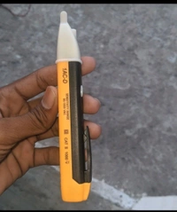 AC voltage Line Tester With Buzer And Led Torch Light Digital Voltage Tester - Web Orange, Free