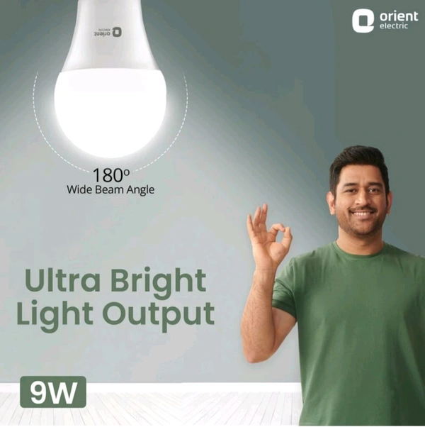 Orient 9watt Bulb - White, Free