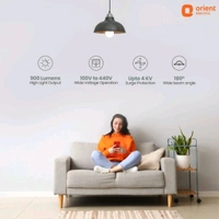 Orient 9watt Bulb - White, Free