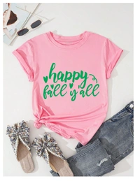 "Happy Fall Y’all" TShirt - M, Pink