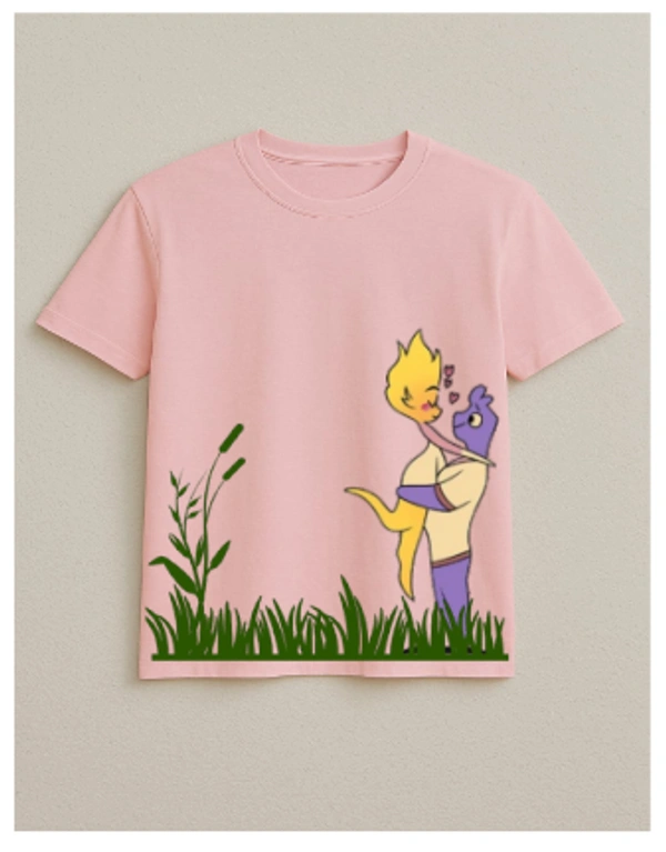 Couple Time" Graphic Tee - L, Black