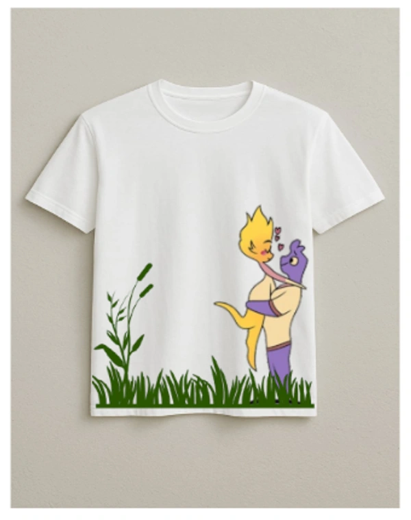 Couple Time" Graphic Tee - L, Black