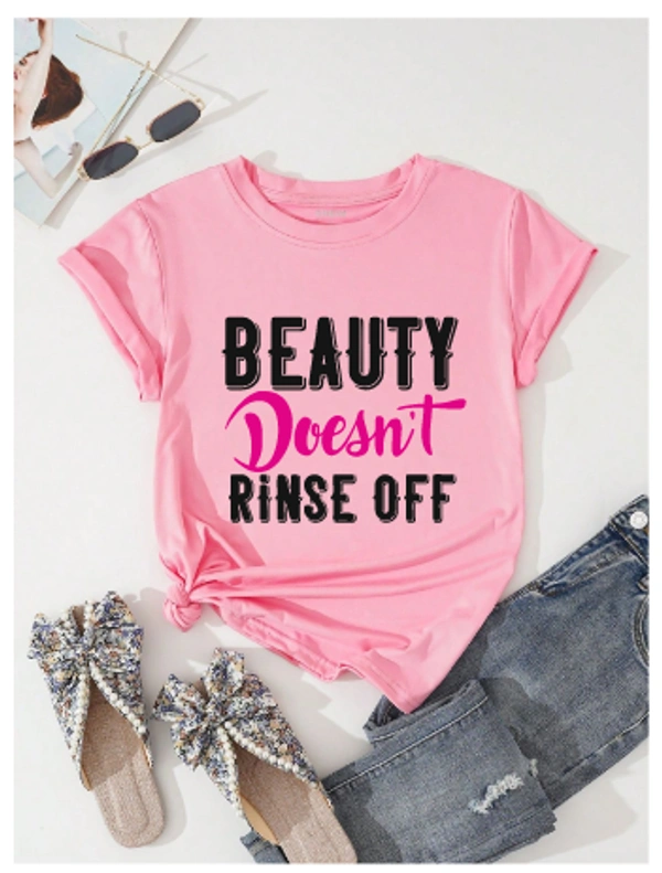 “Beauty Doesn’t Rinse Off” TShirt - L, Black