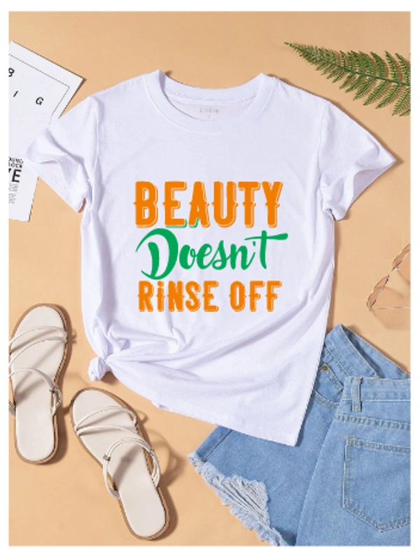 “Beauty Doesn’t Rinse Off” TShirt - L, Black