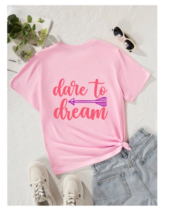 "Dare to Dream" TShirt - M, Pink