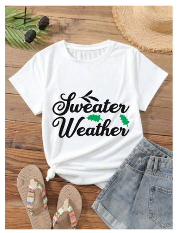 "Sweater Weather" TShirt Design - L, Black